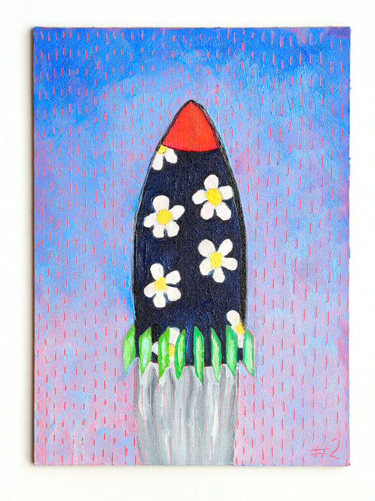 maybe_you_can_laugh_at_my_death_#2 - oil paint on board, 13 cm x 18 cm